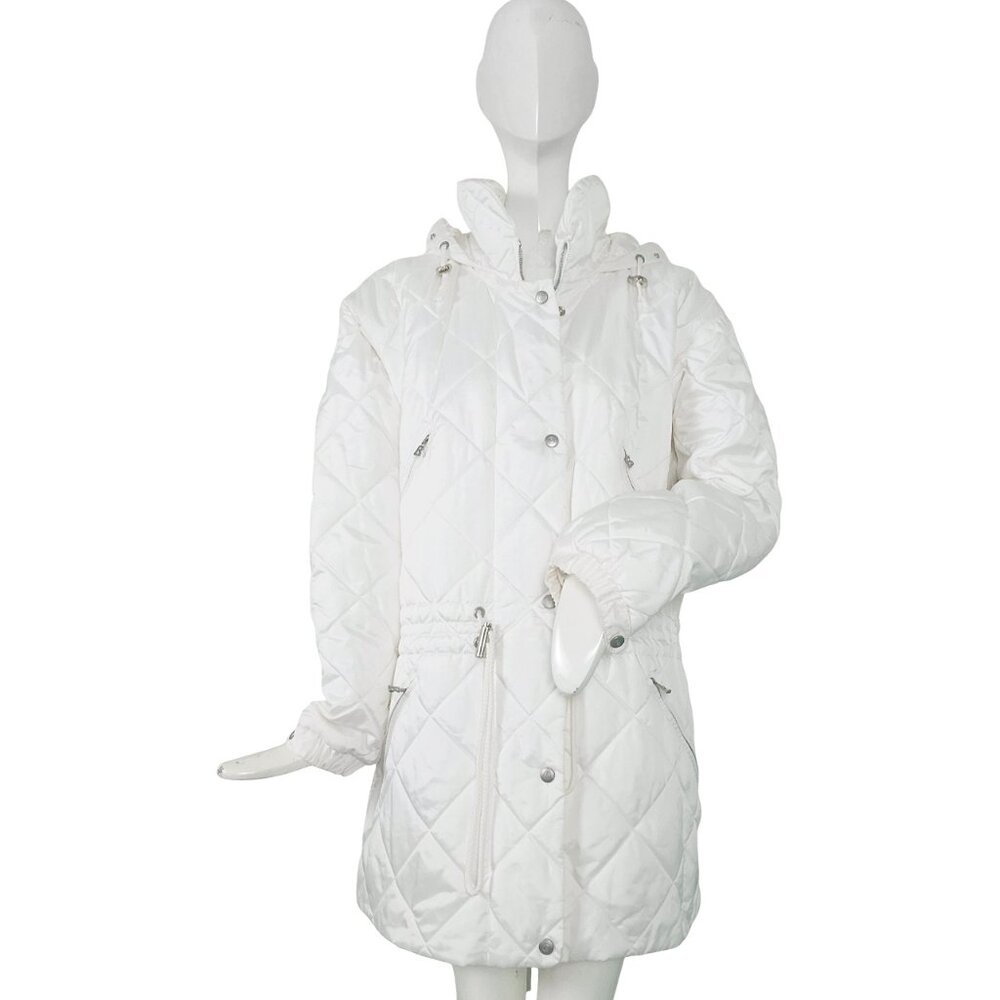 NEW $1195 Bogner Jacket! Pearl White Made in USA Exclusively for Neiman Marcus